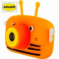 Детский цифровой фотоаппарат с селфи камерой (Мишка, Пчелка) Fun Camera