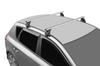 Багажник на крышу Toyota Wish (AE20) 2009-2017, Lux, аэродинамические дуги (53 мм)