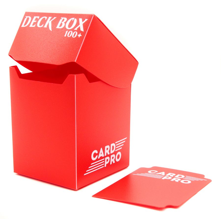 Пластиковая коробочка Card-Pro - Красная (100+ карт)
