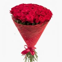 51 красная роза 60 см
