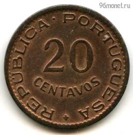 Мозамбик 20 сентаво 1950