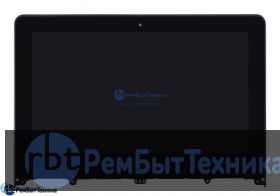 Модуль (Матрица, экран, дисплей + тачскрин)  Lenovo Yoga 300-11IBR черный с рамкой