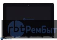 Модуль (Матрица, экран, дисплей + тачскрин)  Lenovo Yoga 300-11IBR черный с рамкой