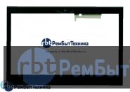 Сенсорное стекло (тачскрин)  Sony Vaio TCP13E69 V1.0 черное с рамкой