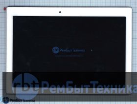 Модуль (Матрица, экран, дисплей + тачскрин)  Lenovo Tab 2 A10-70 белый с рамкой