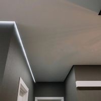Теневой профиль Gips-BP80 для потолка в интерьере 3
