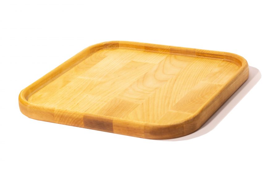 Блюдо деревянное квадратное