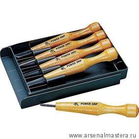 Новинка! Набор японских резцов Power Grip Mikisyo 5 шт для резьбы мелких деталей Miki Tool М00010267