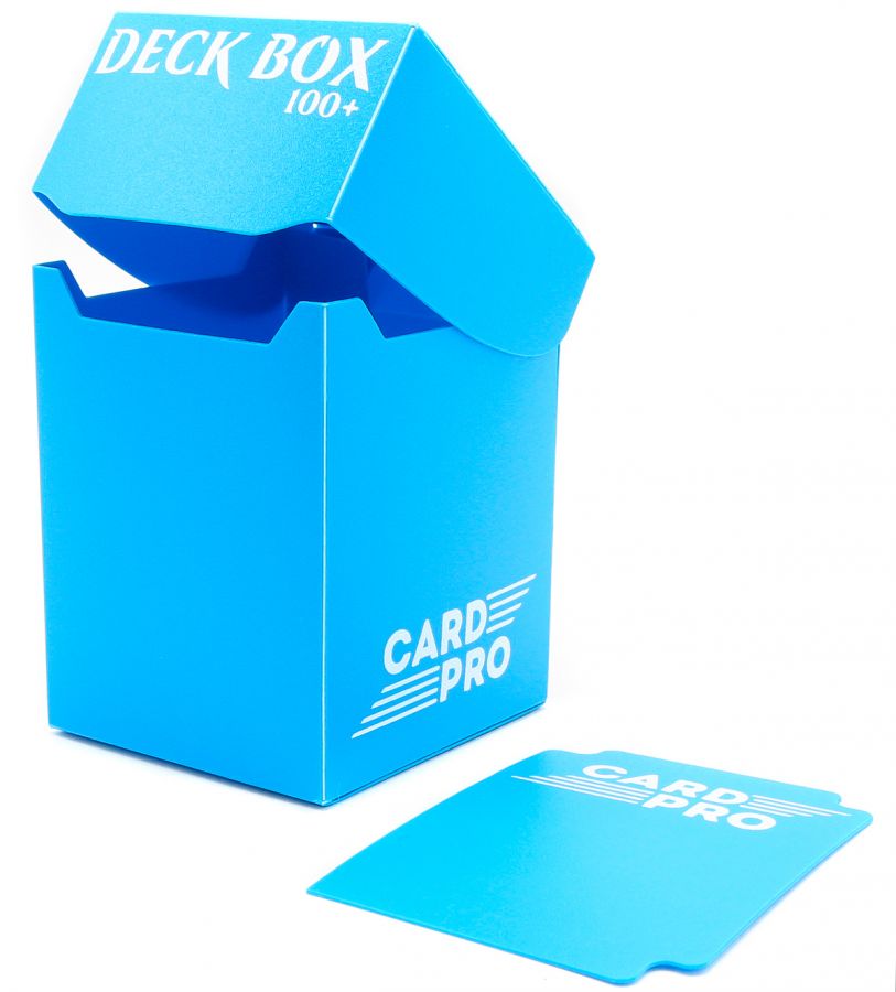 Пластиковая коробочка Card-Pro - Голубая (100+ карт)