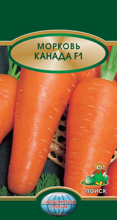 Семена Морковь Канада F1 0,5 гр. Комплект из 3 пакетиков