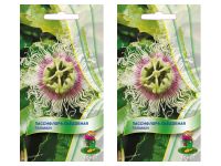 Пассифлора съедобная Гэлакси. Набор семян комнатных растений из 2 упаковок. Агрофирма Поиск
