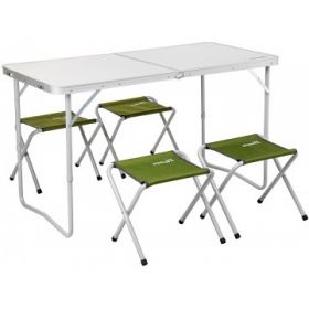 Набор мебели (СТАЛЬ) стол+4 табурета Helios Т-FS-21407+21124-SG-1