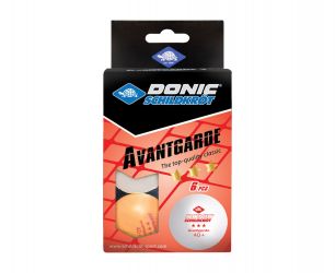 Мячики для настольного тенниса Donic Avantgarde 3* 40+, 6 шт, белый + оранжевый 