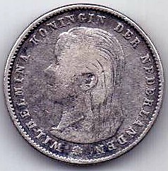 25 центов 1897 Нидерланды