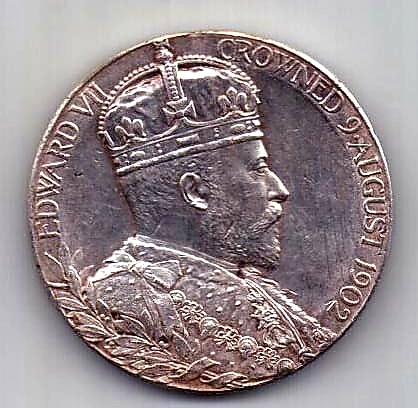 медаль 1902 Великобритания AUNC