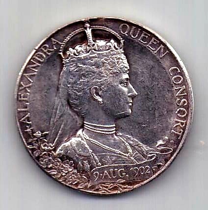 медаль 1902 Великобритания AUNC