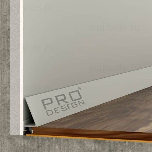 Алюминиевый плинтус Pro Design Corner 570 анодированный