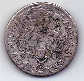 6 грошей 1681 Польша XF