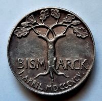 медаль 1 талер 1895 Бисмарк Германия AUNC