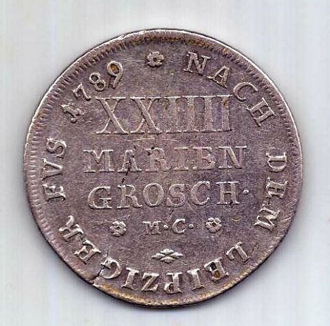 2/3 талера 1789 Брауншвайг-Вольфенбюттель XF Германия