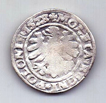 1 грош 1528 Польша Коронный Редкость AUNC