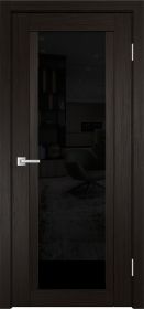 Межкомнатная Дверь Verda К-11 Венге со Стеклом Лакобель Чёрный / Верда