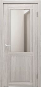 Межкомнатная Дверь Verda К-12 Лиственница Белая со Стеклом Зеркало / Верда