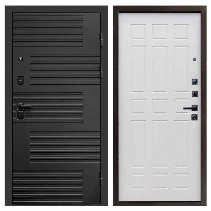 Входная дверь Termo-door Фаворит BLACK Спарта лиственница Металлическая