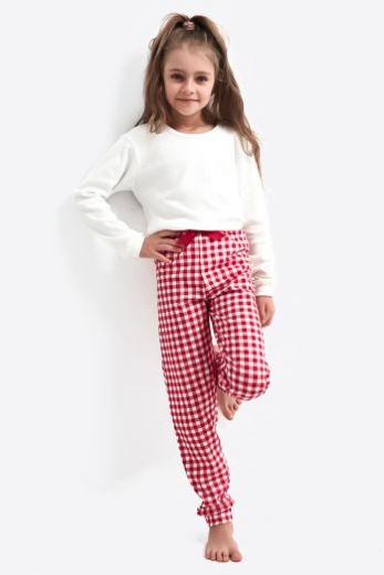 Пижама детская для девочек SENSIS Perfect Kids, лонгслив и брюки, белый