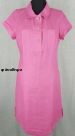 Платье льняное "Поло" (розовый цвет) рр42