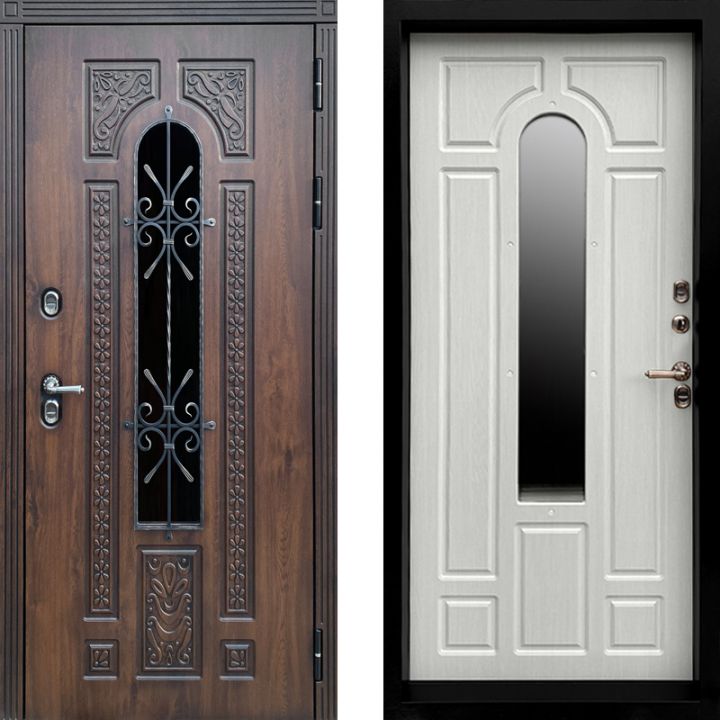 Дверь входная Termo-door Лацио 3К Винорит Дуб / Лиственница металлическая