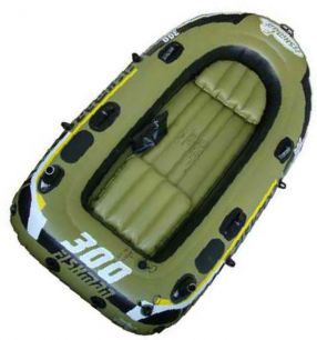 Лодка надувная Fishman 300 SET (весла+насос) JL007208-1N