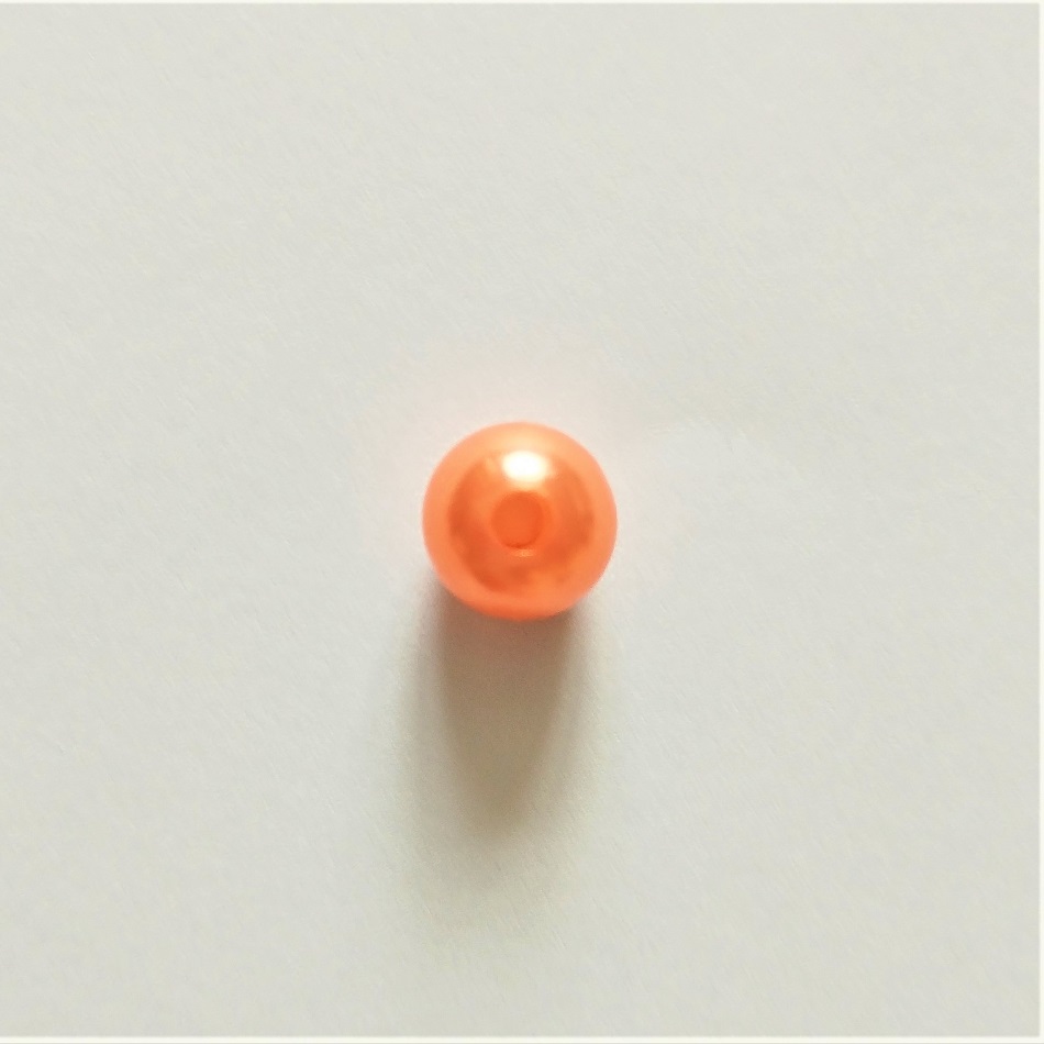 Бусины под жемчуг (пластик) Светло-оранжевый Разные диаметры (SBT-Perl.029)