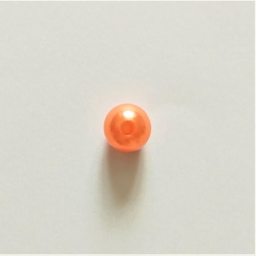 Бусины под жемчуг (пластик) Светло-оранжевый Разные диаметры (SBT-Perl.0299)