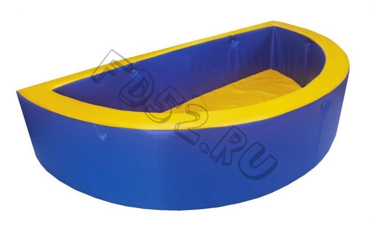 Детский сухой бассейн полукруг синий R-85 см.