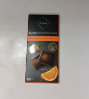 Горький шоколад с миндалем и цукатами апельсина 100 гр