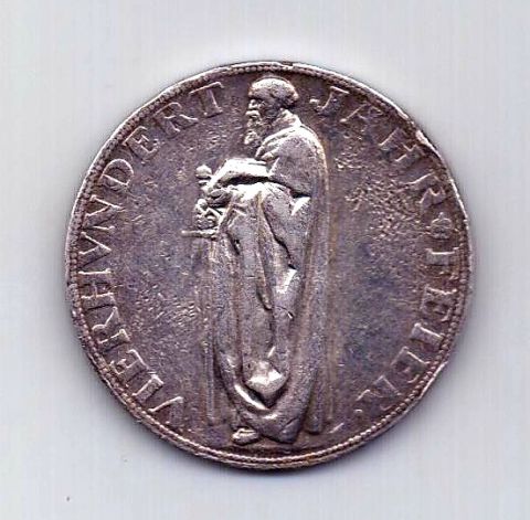 медаль 5 марок 1928 Германия Дюрер Редкость
