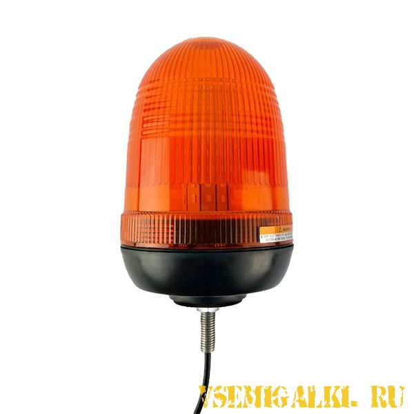Оранжевый светодиодный проблесковый маяк 220 Вольт на кронштейне BM-N220V