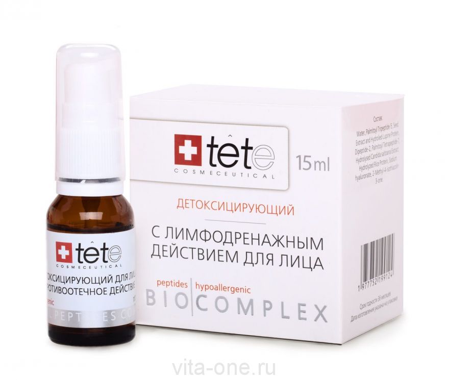 Биокомплекс детоксицирующий с лимфодренажным действием Tete cosmeceutical (Тете косметик) 15 мл