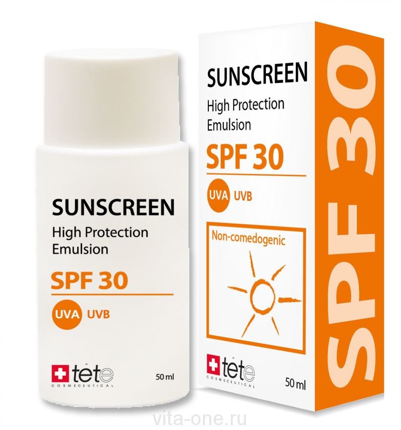 Солнцезащитный флюид (SunScreen spf 30) Tete cosmeceutical (Тете косметик) 50 мл
