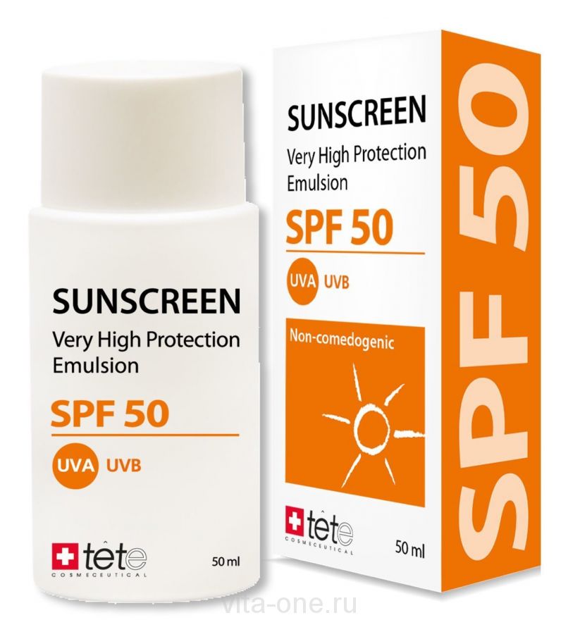 Солнцезащитный флюид (SunScreen spf 50) Tete cosmeceutical (Тете косметик) 50 мл