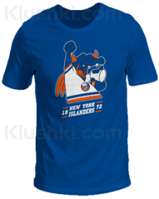 Футболка "New York Islanders Mascot" печать (подростковая), синяя