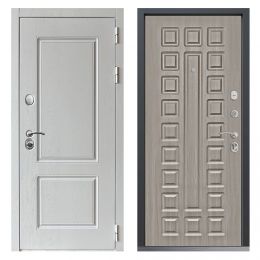 Входная дверь  Command Doors Шале Вайт 01 Белая лиственница металлическая