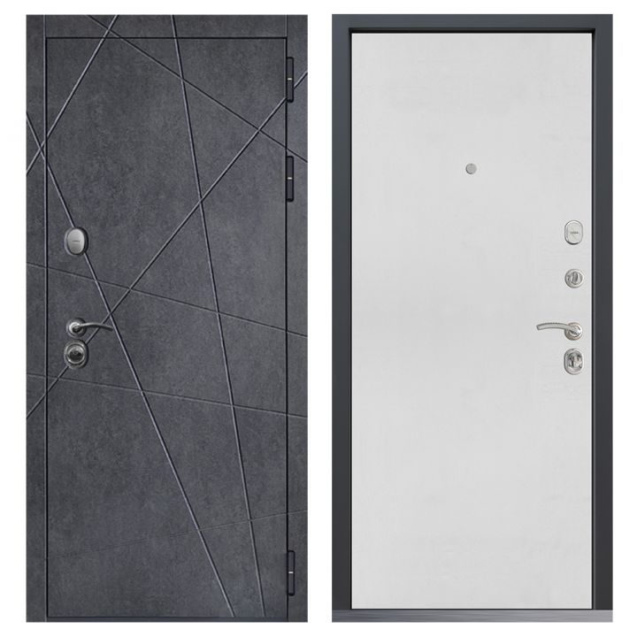 Входная дверь  Command Doors Геометрия 00 Белый матовый металлическая