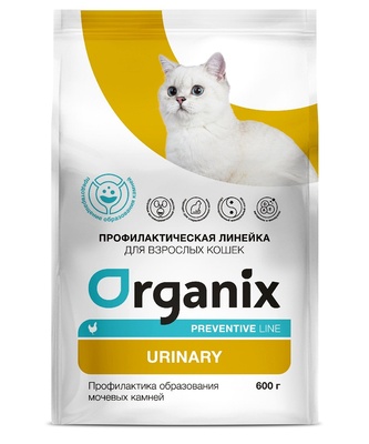 Сухой корм для кошек Organix Preventive Line Urinary сухой корм для кошек "Профилактика образования мочевых камней"