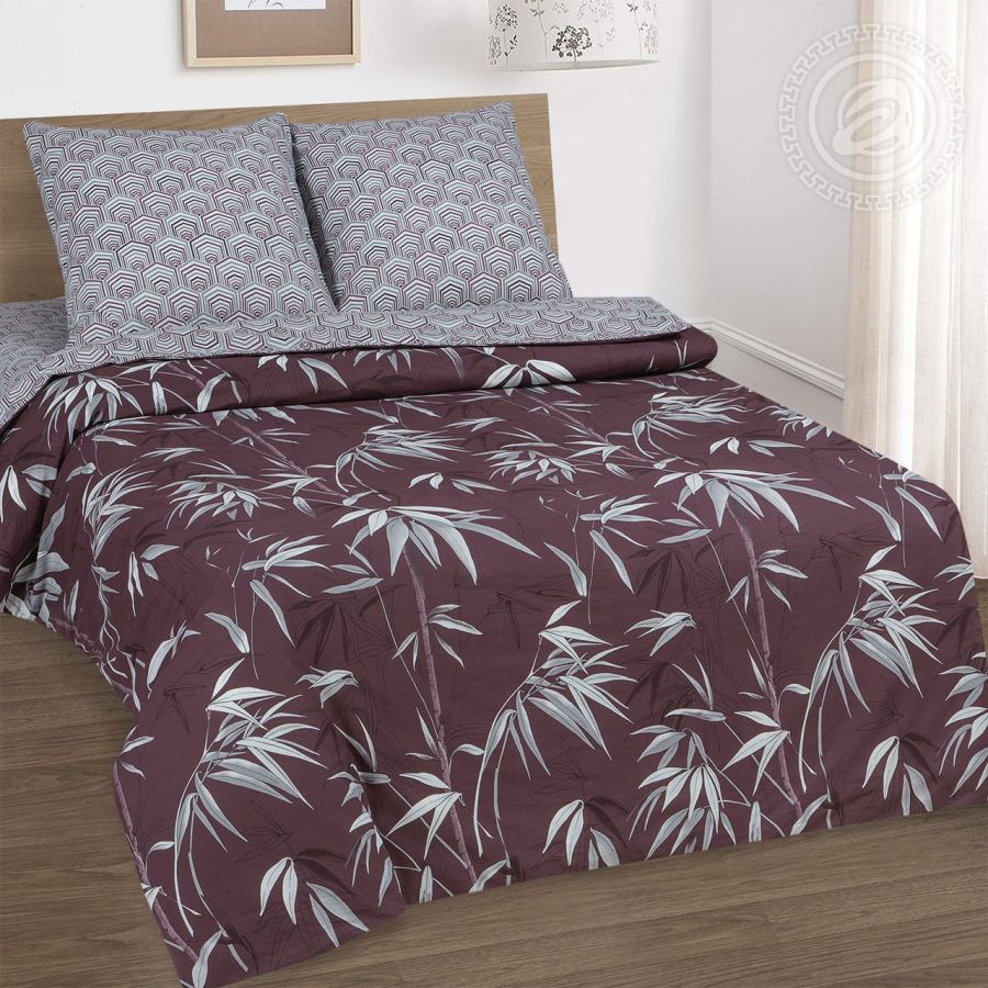 «Бамбук» (DE LUXE) постельное белье Поплин 1.5 спальный