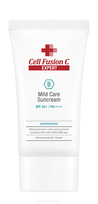 Крем солнцезащитный с церамидами (Mild Care Suncream SPF50+ PA++++) Cell Fusion C (Селл Фьюжн Си) 50 мл