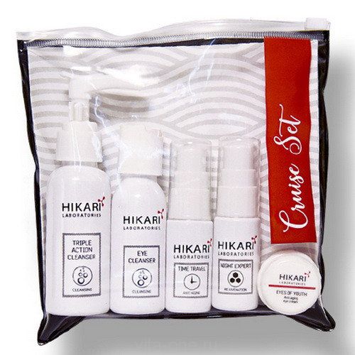 Набор уходовой косметики для нормальной и сухой кожи Hikari (Хикари) 5 ед в упаковке