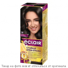 ECLAIR Omega-9 Стойкая крем-краска д/волос № 3.0 Темно-каштановый
