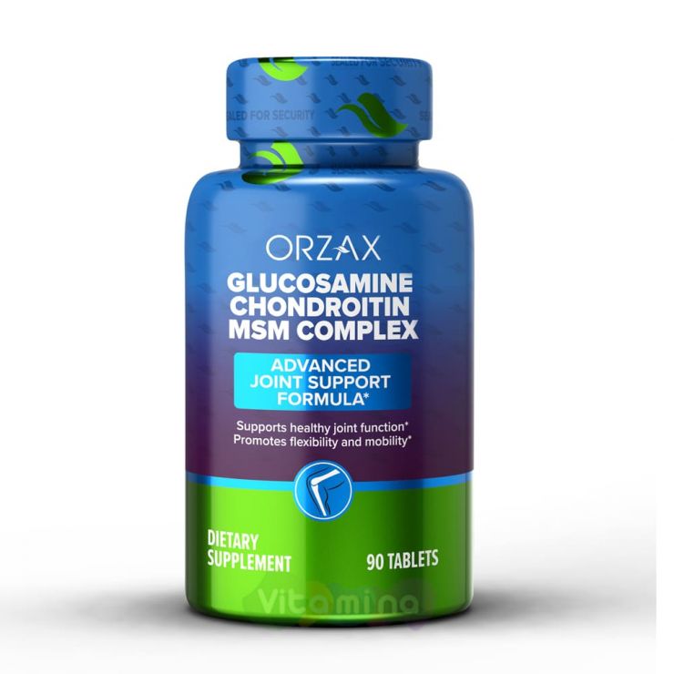 Orzax Глюкозамин Хондроитин МСМ комплекс, 90 шт